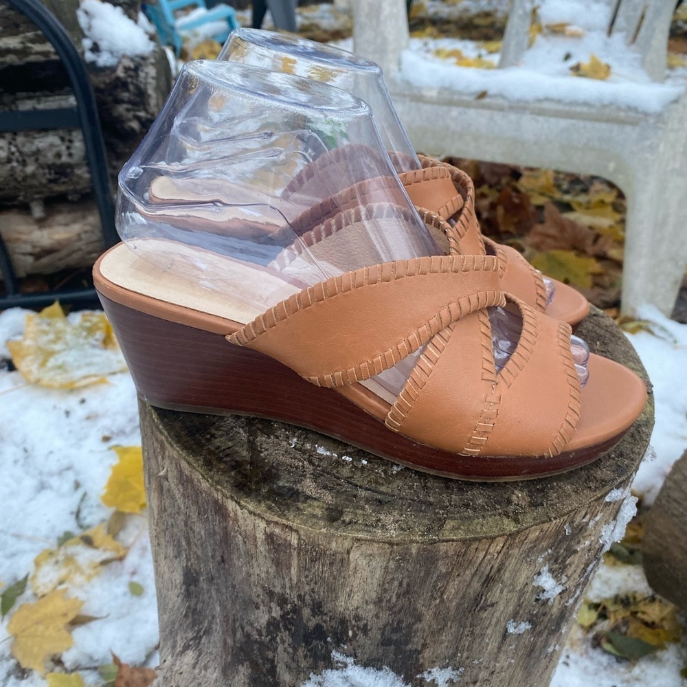 Jack‎ Rogers Jackie Mid Wedge Sandal Size 8 - Picture 2 of 7